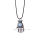 Opal Silver Alloy Hamsa Hand Fatima Pendant